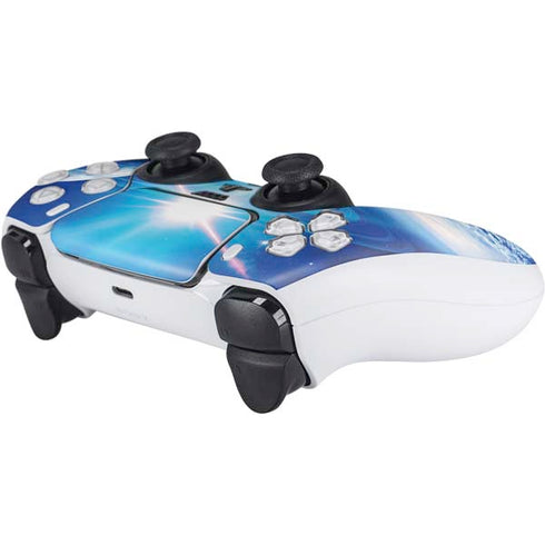 View of a Planet as it Looms in Close Orbit and with Rings PS5 Controller Skin